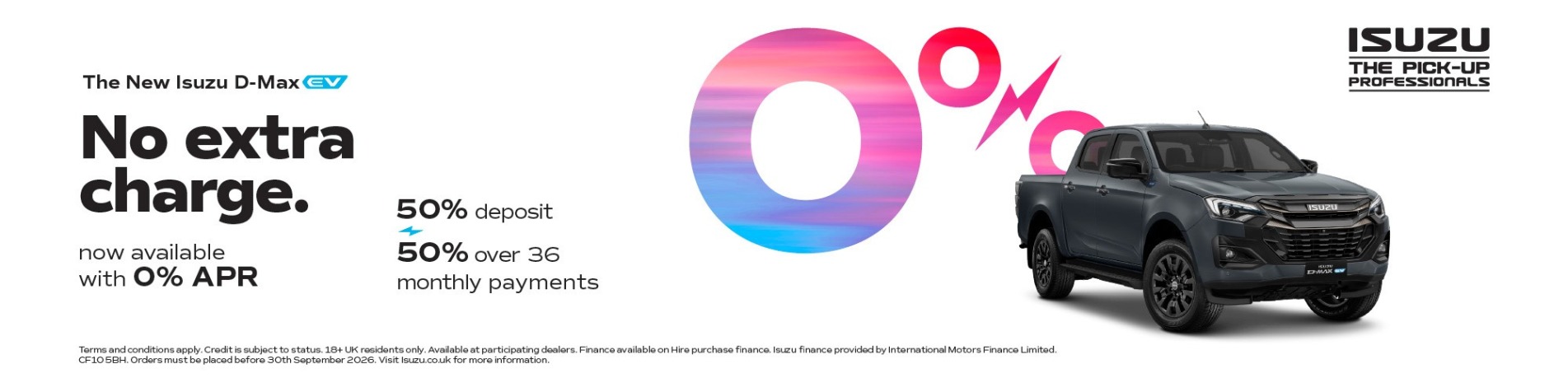 No extra charge Q3 banner
